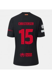 Barcelona Andreas Christensen #15 Jalkapallovaatteet Vieraspaita 2024-25 Lyhythihainen